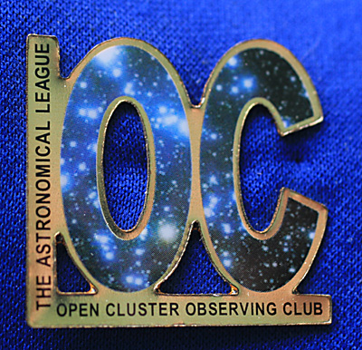 Open cluster club pin