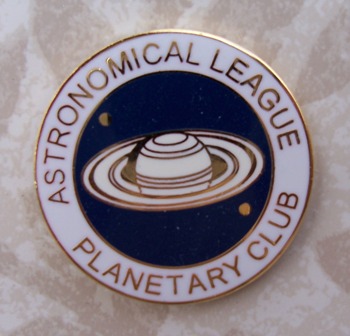 Planetary observers club pin