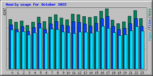 Hourly usage for October 2022