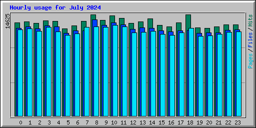 Hourly usage for July 2024