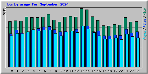 Hourly usage for September 2024