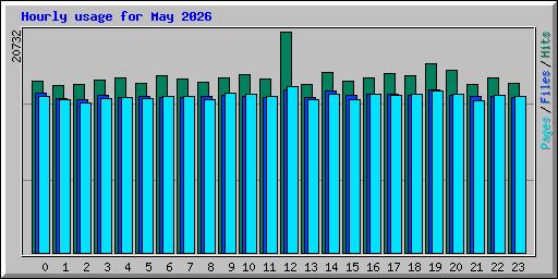 Hourly usage for May 2026
